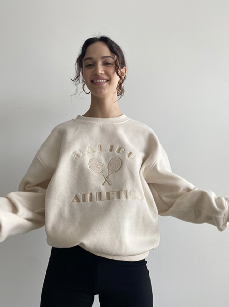 Malibu Athletics Crewneck Cream